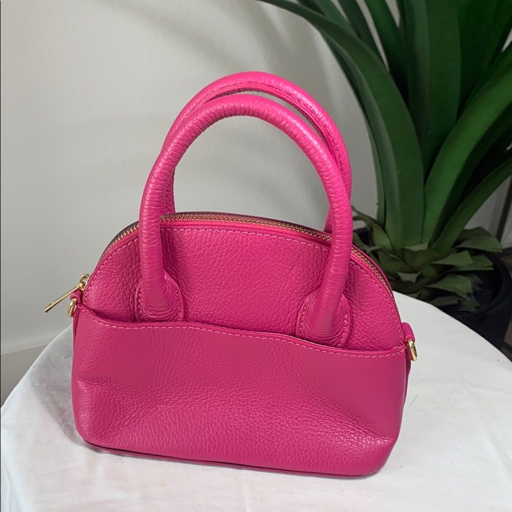Vibrant Pink Mini Bag with Sleek Design